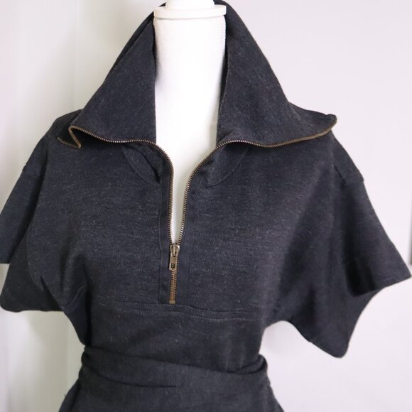 Clearance Sale |  STELLA MCCARTNEY Turtleneck Mini Dress Size: M | Gray - Picture 8 of 13